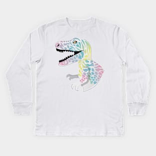 surreal trex Kids Long Sleeve T-Shirt